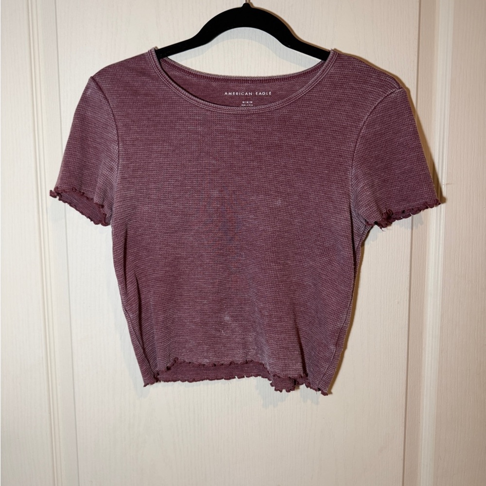 American Eagle Outfitters Mauve Short Sleeve Tee
